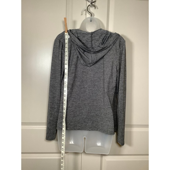 Reebok Women's Jacket Size Small Activewear Hooded Handkerchief Hem Open Style - Picture 2 of 5